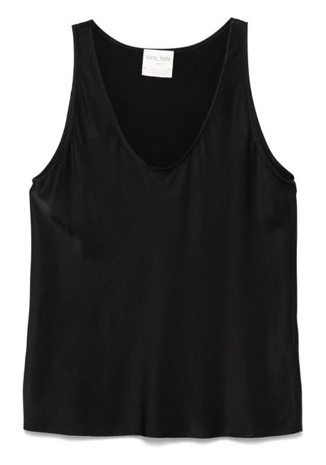 Black satin tank top Forte Forte - women FORTE FORTE | Top | 128878009